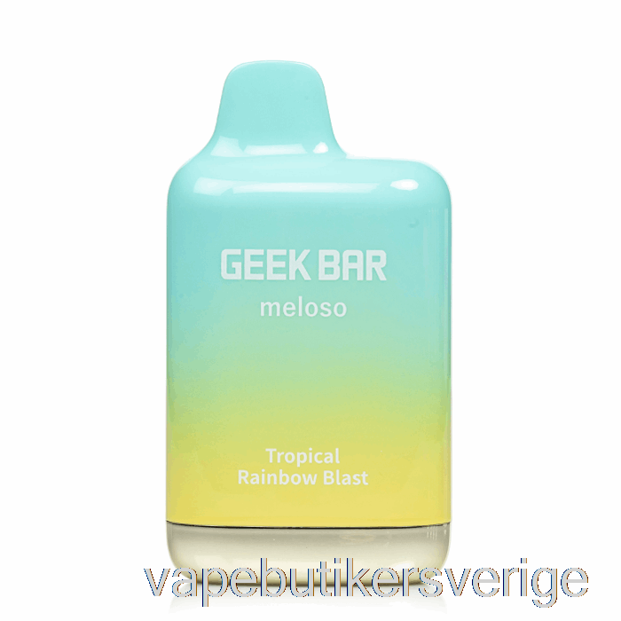 Vape Sverige Geek Bar Meloso Max 9000 Engångs Tropical Rainbow Blast
